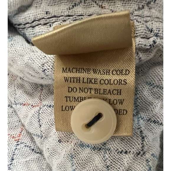 True Grit Button Up Shirt Mens Large Blue Red Plaid Flannel Long Sleeve Western - Picture 12 of 15